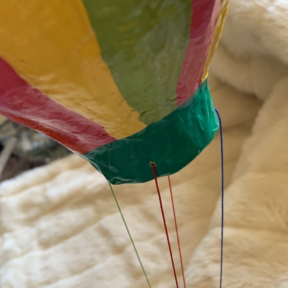 Vintage paper mache hanging air balloon and clown mobile - Picture 10 of 15